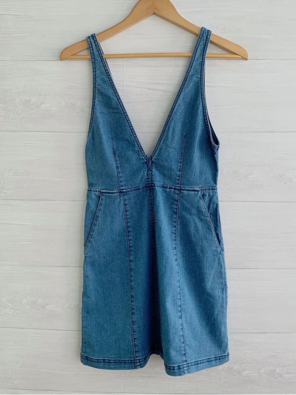 H&M Denim Mini Dress in Blue